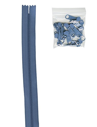 Annie ZIPYD-220 4 m Langer Reißverschluss, Nylon, Country, Blau von Annie