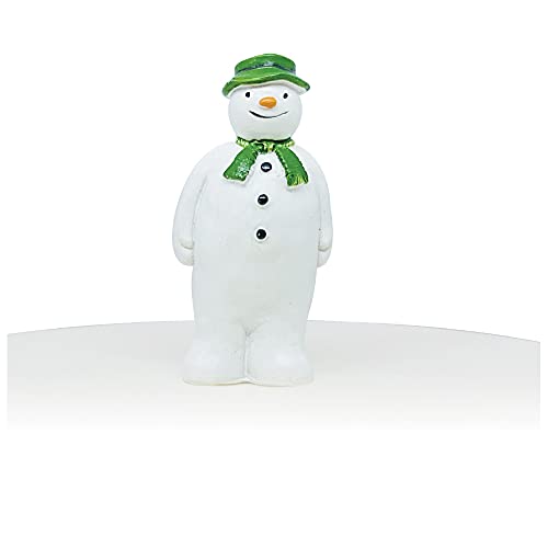 Anniversary House The Snowman Kuchendekoration, stabiles Harzmaterial, wiederverwendbar, Weihnachtsdekoration, in luxuriöser Box, Raymond Briggs Andenken, BX114, Der Schneemann von Anniversary House