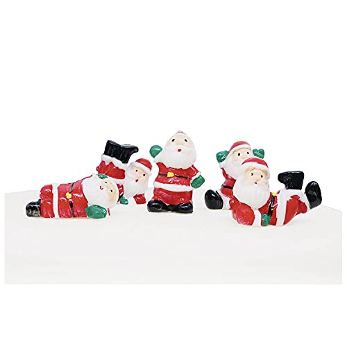 Lustige Weihnachtsmann-Kunststoff-Kuchenaufsätze Lustige Weihnachtsmann-Kunststoff-Kuchenaufsätze von Anniversary House