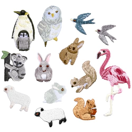 Annlpoy 13 Stück flicken zum aufbügeln bügelflicken kinder für textilien,Vielseitig Einsetzbare Aufnäher für Kleidung und Bastelarbeiten, Hochwertige und Farbenfrohe Designs von Annlpoy
