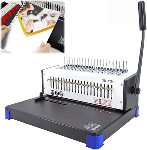 Clip Manueller Locher 21 Löcher/200 Blatt Kammbinder Gummiringbindemaschine Zum Binden Und Stanzen Von Büchern Seiten Rechnungen Clip Manueller Locher 21 Löcher/200 Blatt Kammbinder Gummiringbindemaschine Zum Binden Und Stanzen Von Büchern Seiten Rechnungen von Annuod