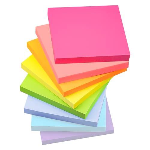 Annvchi Haftnotizen, 76 mm x 76 mm, 8 Farben, 100 Blatt pro Farbe, Sticky Notes, Klebezettel, Einfach zu Schreiben und Aufzukleben, Wiederverwendbar, Geeignet für Zuhause, Schule und Büro Annvchi Haftnotizen, 76 mm x 76 mm, 8 Farben, 100 Blatt pro Farbe, Sticky Notes, Klebezettel, Einfach zu Schreiben und Aufzukleben, Wiederverwendbar, Geeignet für Zuhause, Schule und Büro von Annvchi