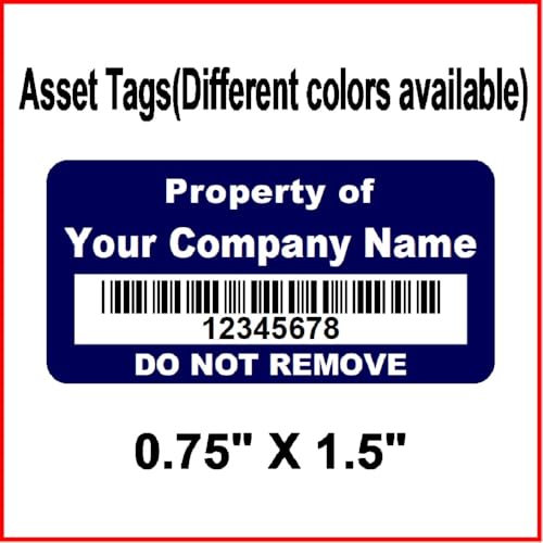 Asset-Tags Barcode – Asset-Etiketten – benutzerdefiniert (600) von AnodizedLabels