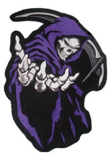 Grim Reaper (Purple) Patch 16cm x 13.5cm (6 1/4 x 5) by Another Quality product from Klicnow von Another Quality product from Klicnow