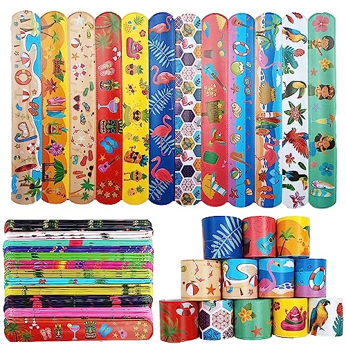 Anprola Hawaiianische Themen-Partygeschenke, Slap Armbänder, Luau-Party, Geburtstagsparty-Zubehör für Erwachsene, Kinder, Jungen, Mädchen, Sommer, Strand, Pool, Partygeschenke Anprola Hawaiianische Themen-Partygeschenke, Slap Armbänder, Luau-Party, Geburtstagsparty-Zubehör für Erwachsene, Kinder, Jungen, Mädchen, Sommer, Strand, Pool, Partygeschenke von Anprola