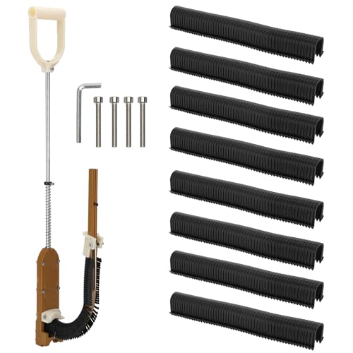 PEX Rohrhefter mit 1650 Stück Schaumstoffplattenklammern, Pex Schaumstoff-Heftgerät-Set mit 3,8 cm Klammern für 1-2 Schaumstoffplatten, Stand-up-Schaumplatten-Heftpistole, kein Biegen erforderlich für von Anrain