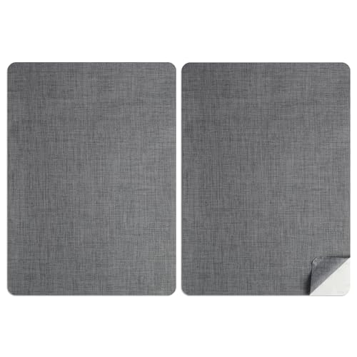 2 Stück Stoffflicken, selbstklebend, 20 x 28 cm, Leinenstoff, selbstklebend, für Sofas, Autositze, Vorhänge, Möbel (Dunkelgrau) von Anrbb
