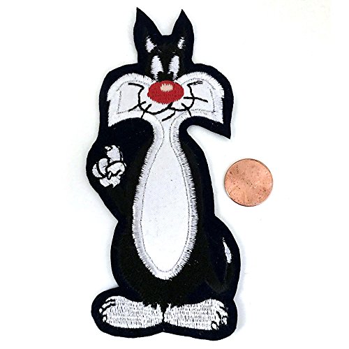 Looney Tunes Sylvester The Cat Cartoon Sew On Sitch Patch, 3 Stück von Anrox Supply Co.