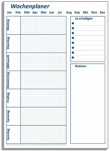 Wochenplaner A5 Notizblock To do Liste Notizen Block Terminplaner 50 Blatt Wochenplaner A5 Notizblock To do Liste Notizen Block Terminplaner 50 Blatt von Anschütz