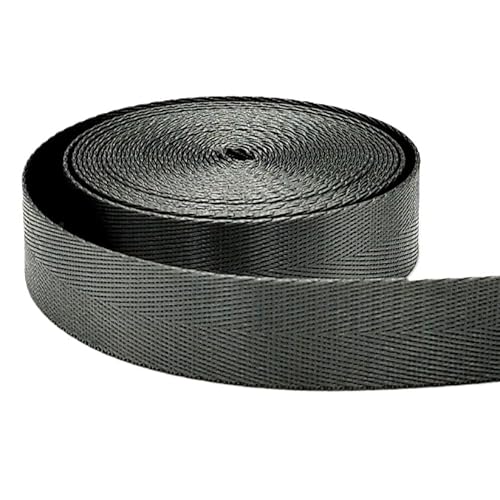 AnseTendance - 25 mm 10 Meter Gurtband aus glänzendem Polyester mit Fischgrätenmuster für Näharbeiten, Henkel, Schultergurt, Rucksack, Handtasche, Banane, Einkaufstasche, handgefertigt, Farbe: Weiß AnseTendance - 25 mm 10 Meter Gurtband aus glänzendem Polyester mit Fischgrätenmuster für Näharbeiten, Henkel, Schultergurt, Rucksack, Handtasche, Banane, Einkaufstasche, handgefertigt, Farbe: Weiß von AnseTendance