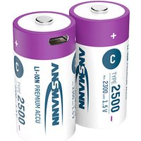 2 ANSMANN Akkus 2500 Baby C 2.300 mAh von Ansmann