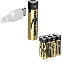8 ANSMANN USB-Akkus mit Ladekabel Premium Micro AAA 400 mAh 8 ANSMANN USB-Akkus mit Ladekabel Premium Micro AAA 400 mAh von Ansmann
