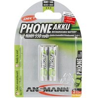 2 ANSMANN Akkus Micro AAA 550 mAh von Ansmann