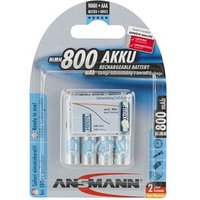 4 ANSMANN Akkus Micro AAA 800 mAh von Ansmann