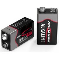 2 ANSMANN Batterien Red Alkaline E-Block 9,0 V von Ansmann