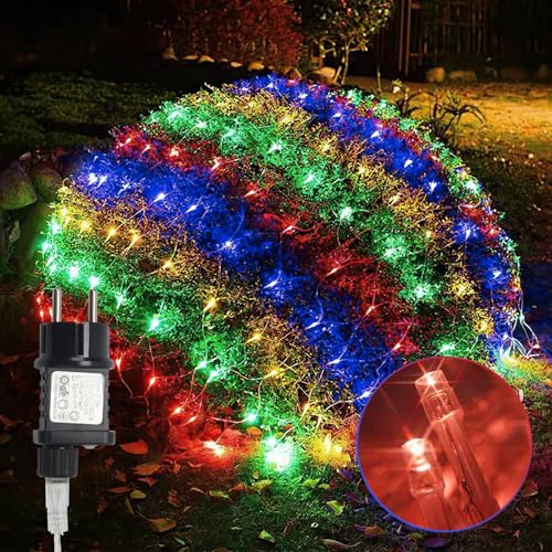 Ansobea LED Lichternetz Außen Bunt, 4.5x1.6m, 300 LEDs, IP44 Wetterfest, 8 Modi, Weihnachtsdeko für Außen & Innen, Partys und Feiern Ansobea LED Lichternetz Außen Bunt, 4.5x1.6m, 300 LEDs, IP44 Wetterfest, 8 Modi, Weihnachtsdeko für Außen & Innen, Partys und Feiern von Ansobea