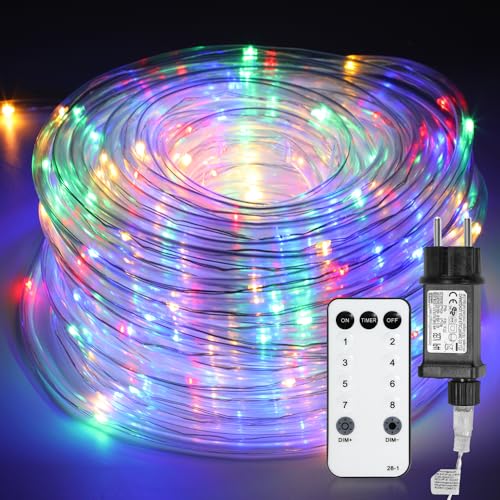Ansobea LED Lichterschlauch Außen, 30m Lichtschlauch außen, IP65 Wasserdicht LED Schlauch Lichterkette, mit Fernbedienung & Timer,für Außen Innen Party Hochzeit Weihnachten Dekolicht, Bunt Ansobea LED Lichterschlauch Außen, 30m Lichtschlauch außen, IP65 Wasserdicht LED Schlauch Lichterkette, mit Fernbedienung & Timer,für Außen Innen Party Hochzeit Weihnachten Dekolicht, Bunt von Ansobea