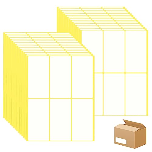 180 Stück 50x100mm Etiketten Selbstklebend zum Beschriften, Etiketten zum Beschriften,Etiketten Für Aufbewahrungsboxen,Etiketten Selbstklebend Für Flaschen,Glasboxen, Schule, Büro, Küche von Ansodo