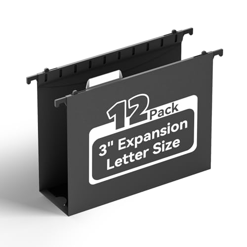 Ansook Fächermappe aus Kunststoff, Briefform, 7,6 cm, extra Kapazität, strapazierfähig, 7,6 cm Erweiterung, Aktenschrankordner, einführbare Register, für Büro, Schule und Zuhause, Schwarz Ansook Fächermappe aus Kunststoff, Briefform, 7,6 cm, extra Kapazität, strapazierfähig, 7,6 cm Erweiterung, Aktenschrankordner, einführbare Register, für Büro, Schule und Zuhause, Schwarz von Ansook