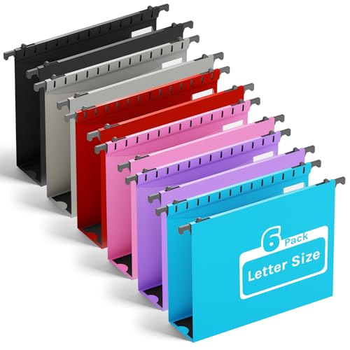 Ansook Fächermappe aus Kunststoff, Briefgröße, 6 Stück, extra Kapazität, zum Aufhängen, strapazierfähig, 5,1 cm Erweiterung, Aktenschrankordner, einführbare Register, für Büro, Schule und Zuhause Ansook Fächermappe aus Kunststoff, Briefgröße, 6 Stück, extra Kapazität, zum Aufhängen, strapazierfähig, 5,1 cm Erweiterung, Aktenschrankordner, einführbare Register, für Büro, Schule und Zuhause von Ansook
