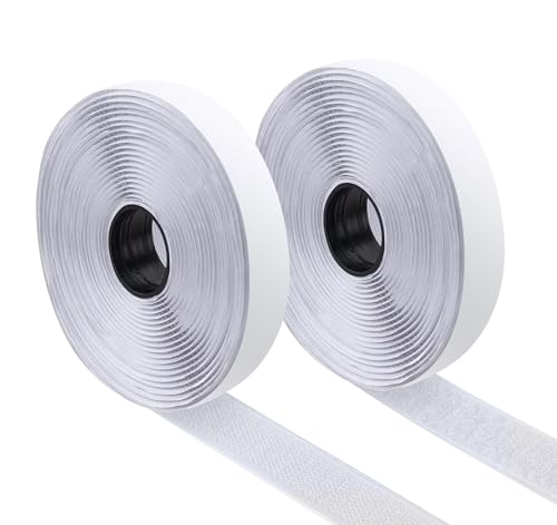 Anstore 5Mx20mm Klettband Selbstklebend Extra Stark, 2cm Breite 5m Lang Klettverschluss zum Kleben Klettband Weiß Für Fliegengitter, Couchkissen, DIY Anstore 5Mx20mm Klettband Selbstklebend Extra Stark, 2cm Breite 5m Lang Klettverschluss zum Kleben Klettband Weiß Für Fliegengitter, Couchkissen, DIY von Anstore