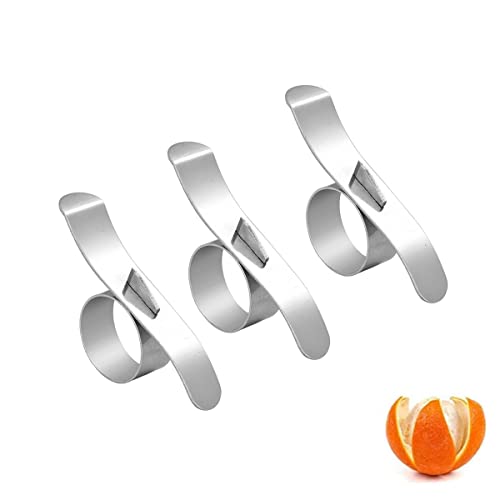 Orangenschäler, Zitrusschalenmesser, 430 Edelstahlring, Orangenschälerring, Orangenöffner (5,9 cm) von Antaijihua