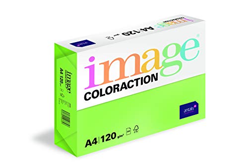 Image Coloraction Java - farbiges Kopierpapier - DIN A4, 210 x 297 mm, 120 g/m² - buntes, holzfreies Druckerpapier für Kopierer - 250 Blatt - Maigrün von IMAGE