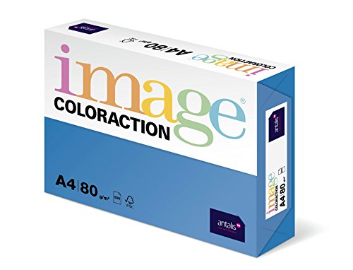 Image Coloraction Malta - farbiges Kopierpapier - DIN A4, 210 x 297 mm, 80 g/m² - buntes, holzfreies Druckerpapier für Kopierer - 500 Blatt - Fliederblau von IMAGE