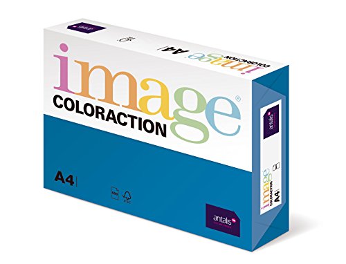 Image Coloraction Stockholm - farbiges Kopierpapier - DIN A4, 210 x 297 mm, 160 g/m² - buntes, holzfreies Druckerpapier für Kopierer - 250 Blatt - Tiefblau von IMAGE
