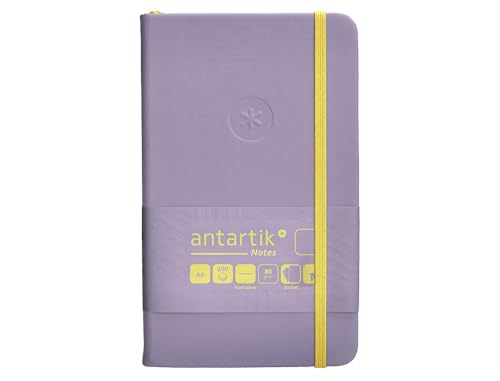 Antartik Notizblock mit Gummiband, fester Einband, A6, glatte Blätter, Violett und Gelb, 100 Blatt, 80 g, FSC Antartik Notizblock mit Gummiband, fester Einband, A6, glatte Blätter, Violett und Gelb, 100 Blatt, 80 g, FSC von Antartik