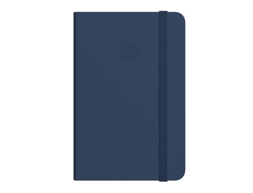 Antartik Notizheft mit Gummiband, fester Einband, A4 Blatt, Punkte, Marineblau, 100 Blatt, 80 g, FSC von Antartik