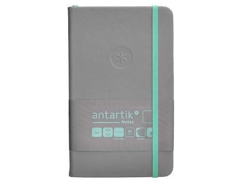 Antartik Notizheft mit Gummiband, fester Einband, A6, glatte Blätter, grau und türkis, 100 Blatt, 80 g, FSC Antartik Notizheft mit Gummiband, fester Einband, A6, glatte Blätter, grau und türkis, 100 Blatt, 80 g, FSC von Antartik