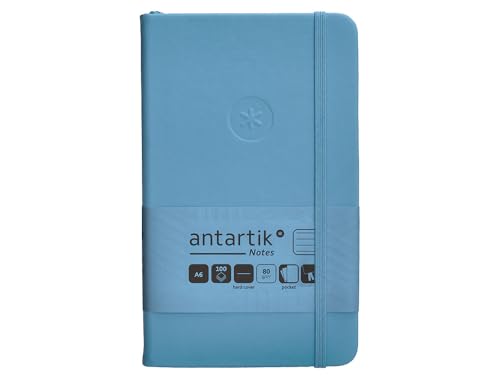 Antartik Notizheft mit Gummiband, fester Einband, A6 Blatt, gestreift, Hellblau, 100 Blatt, 80 g, FSC Antartik Notizheft mit Gummiband, fester Einband, A6 Blatt, gestreift, Hellblau, 100 Blatt, 80 g, FSC von Antartik