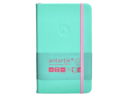 Antartik Notizheft mit Gummiband, fester Einband, A6 Blatt, kariert, Rosa und Türkis, 100 Blatt, 80 g, FSC Antartik Notizheft mit Gummiband, fester Einband, A6 Blatt, kariert, Rosa und Türkis, 100 Blatt, 80 g, FSC von Antartik