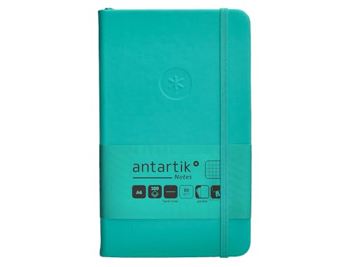 Antartik Notizheft mit Gummiband, fester Einband, A6 Blatt, quadratisch, Türkis, 100 Blatt, 80 g, FSC Antartik Notizheft mit Gummiband, fester Einband, A6 Blatt, quadratisch, Türkis, 100 Blatt, 80 g, FSC von Antartik