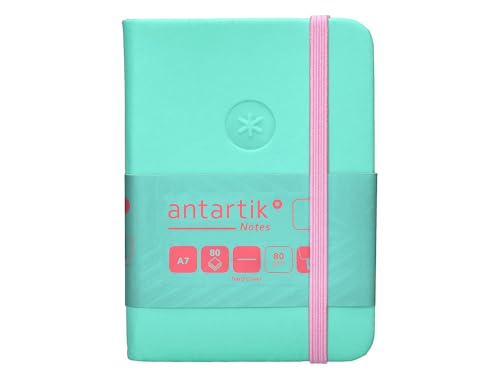 Antartik Notizheft mit Gummiband, fester Einband, A7, glatte Blätter, Rosa und Türkis, 80 Blatt, 80 g, FSC Antartik Notizheft mit Gummiband, fester Einband, A7, glatte Blätter, Rosa und Türkis, 80 Blatt, 80 g, FSC von Antartik