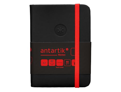 Antartik Notizheft mit Gummiband, fester Einband, A7, glatte Blätter, Schwarz und Rot, 80 Blatt, 80 g, FSC Antartik Notizheft mit Gummiband, fester Einband, A7, glatte Blätter, Schwarz und Rot, 80 Blatt, 80 g, FSC von Antartik