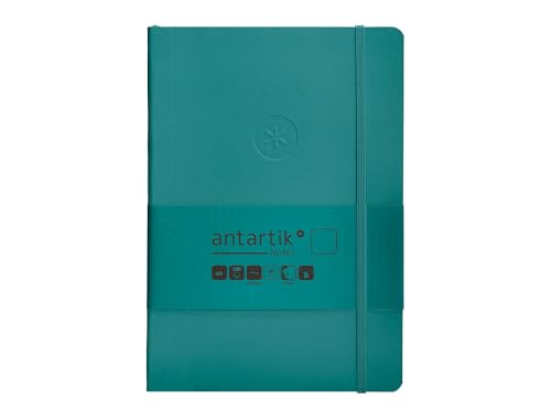Antartik Notizheft mit Gummiband, weißer Deckel, A5, glatte Blätter, Grün, Aquamarin, 80 Blatt, 80 g, FSC Antartik Notizheft mit Gummiband, weißer Deckel, A5, glatte Blätter, Grün, Aquamarin, 80 Blatt, 80 g, FSC von Antartik
