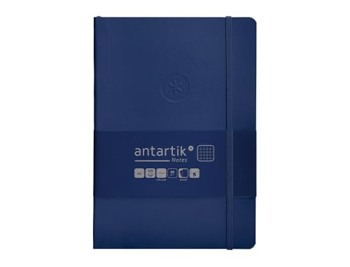 Antartik Notizheft mit Gummiband, weißer Deckel, A5 Blatt, kariert, Marineblau, 80 Blatt, 80 g, FSC Antartik Notizheft mit Gummiband, weißer Deckel, A5 Blatt, kariert, Marineblau, 80 Blatt, 80 g, FSC von Antartik
