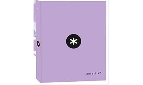 Leaderpapel Antartik A4 Ringbuch mit 4 Ringen, 40 mm gemischt, Lavendelfarben von Antartik