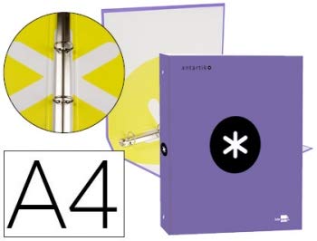 Liderpapel Ringbuch A4, gefüttert, 4 Ringe, 25 mm, rund, Violett Liderpapel Ringbuch A4, gefüttert, 4 Ringe, 25 mm, rund, Violett von Antartik