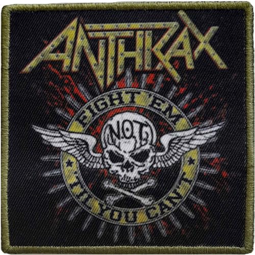 Anthrax - Aufnäher zum Aufbügeln Fight 'Em (Einheitsgröße) (Gelb/Schwarz) von Anthrax