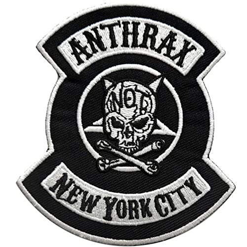 Anthrax - Aufnäher zum Aufbügeln NYC (Einheitsgröße) (Schwarz/Weiß) von Anthrax