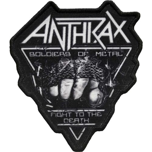 Anthrax - Aufnäher zum Aufbügeln Soldier Of Metal FTD (Einheitsgröße) (Schwarz/Weiß) von Anthrax
