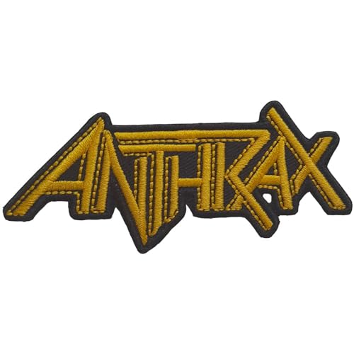 Anthrax - Logo - Aufnäher zum Aufbügeln (Einheitsgröße) (Gelb) von Anthrax