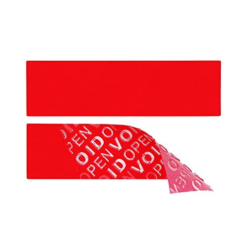 100x Siegel Aufkleber rückstandlos entfernbar, 70 x 20 mm, Sicherheitsetiketten VOID OPEN (Rot) von AntiSpyShop