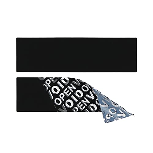 50x Siegel Aufkleber rückstandlos entfernbar, 70 x 20 mm, Sicherheitsetiketten VOID OPEN (Schwarz) von AntiSpyShop