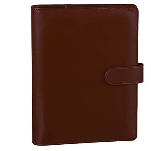 Antner A5 PU Leder Ringbuch, 6 runde Ringe nachfüllbar Notebook Binder für A5 Füllpapier Spiralbuch Reise Schreiben Notizbuch Tagebuch Binder Cover Braun Antner A5 PU Leder Ringbuch, 6 runde Ringe nachfüllbar Notebook Binder für A5 Füllpapier Spiralbuch Reise Schreiben Notizbuch Tagebuch Binder Cover Braun von Antner