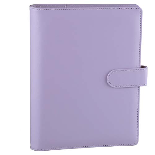 Antner A5 PU Leder Ringbuch, 6 runde Ringe nachfüllbar Notebook Binder für A5 Füllpapier Spiralbuch Reise Schreiben Notizbuch Tagebuch Binder Cover Lila Antner A5 PU Leder Ringbuch, 6 runde Ringe nachfüllbar Notebook Binder für A5 Füllpapier Spiralbuch Reise Schreiben Notizbuch Tagebuch Binder Cover Lila von Antner