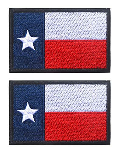 Antrix 2 Stück normale Texas-Flagge, zum Aufbügeln, Militär, taktisches Abzeichen, Emblem, Stickerei, zum Aufbügeln für Hut, Rucksack, Jacke, Reisen, T-Shirt, Teamkleidung, Hundegeschirr Antrix 2 Stück normale Texas-Flagge, zum Aufbügeln, Militär, taktisches Abzeichen, Emblem, Stickerei, zum Aufbügeln für Hut, Rucksack, Jacke, Reisen, T-Shirt, Teamkleidung, Hundegeschirr von Antrix